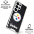 NFL Pittsburgh Steelers Distressed Galaxy S25 Ultra Clear Case